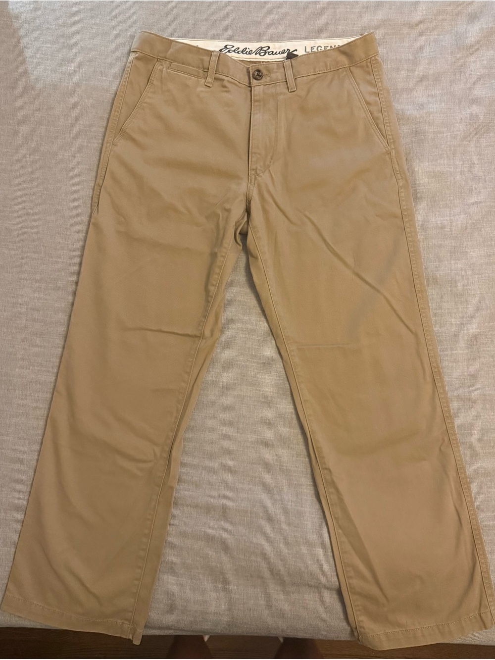 Eddie Bauer Men’s Khaki Classic Fit Chinos 33W x 30L